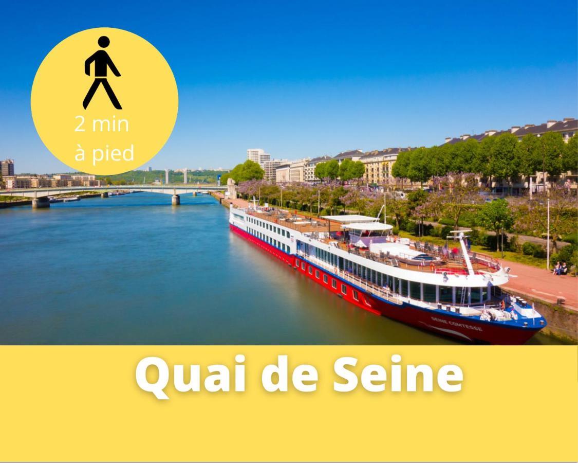 4 People+Free Street Parking+Cosy Centre Ville Rouen Exterior photo