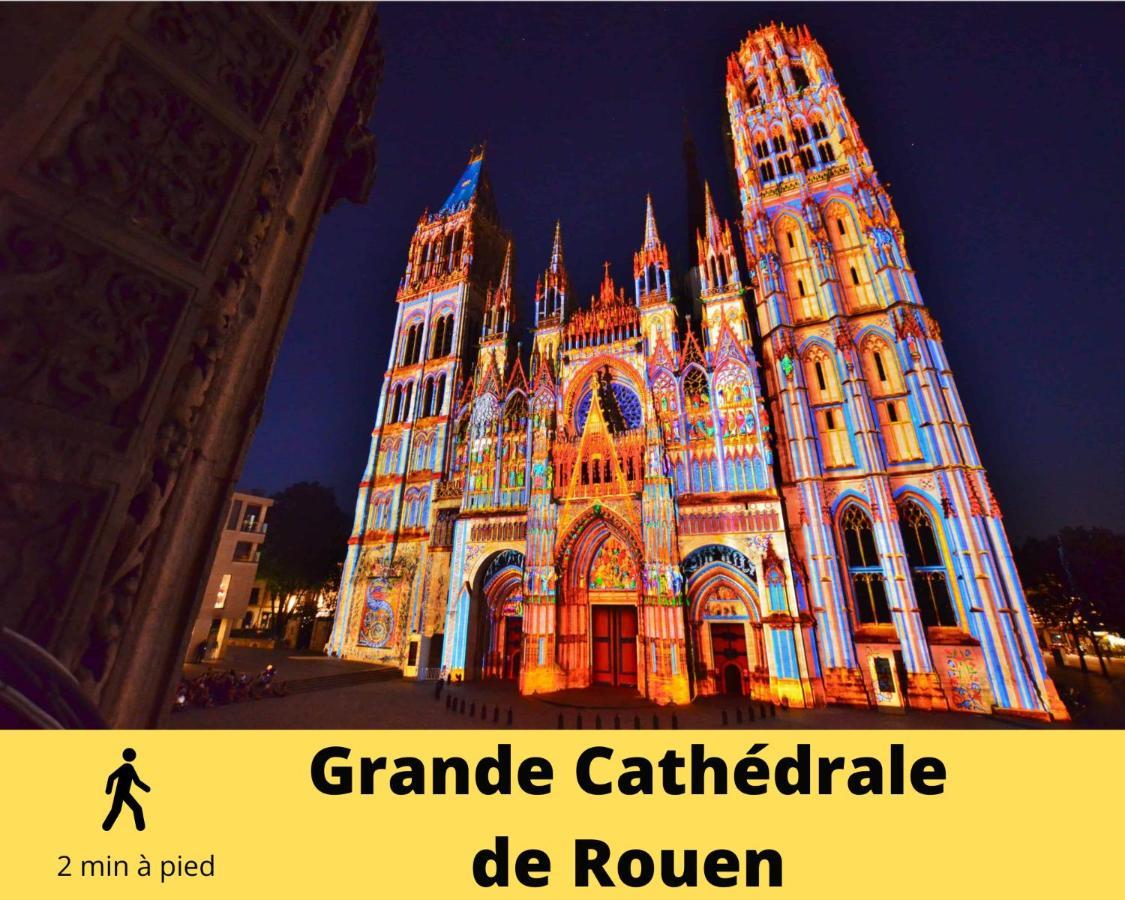 4 People+Free Street Parking+Cosy Centre Ville Rouen Exterior photo