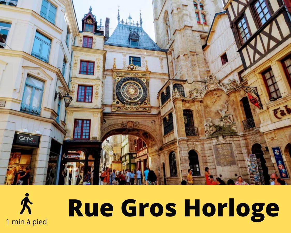 4 People+Free Street Parking+Cosy Centre Ville Rouen Exterior photo