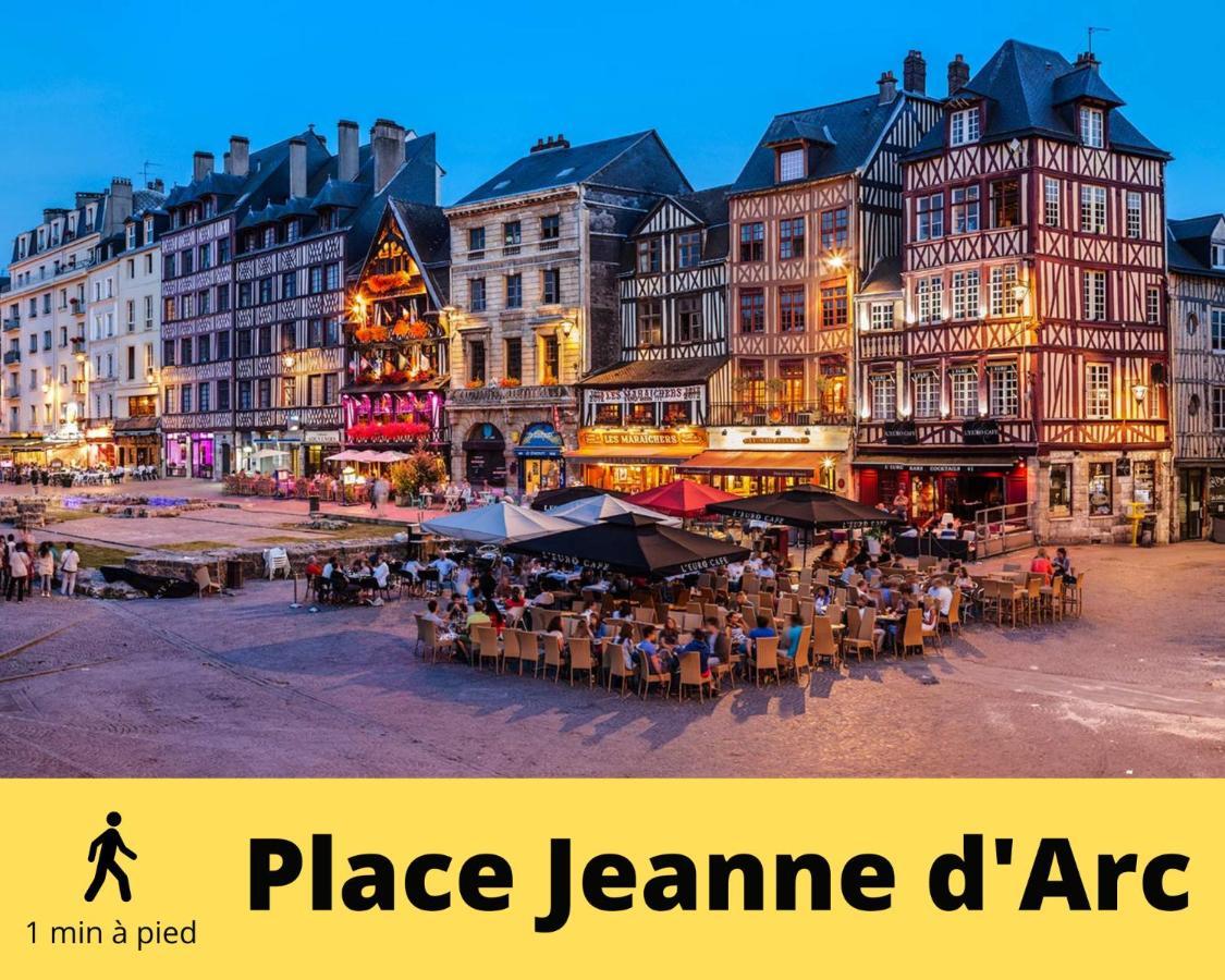 4 People+Free Street Parking+Cosy Centre Ville Rouen Exterior photo